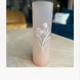 Pink and gold tube vase