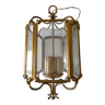 Lanterne métal vitre sculpté hexagonale en très bon état