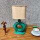 Table lamp in art ceramic Bordeaux
