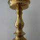 Antique candle holder in solid bronze