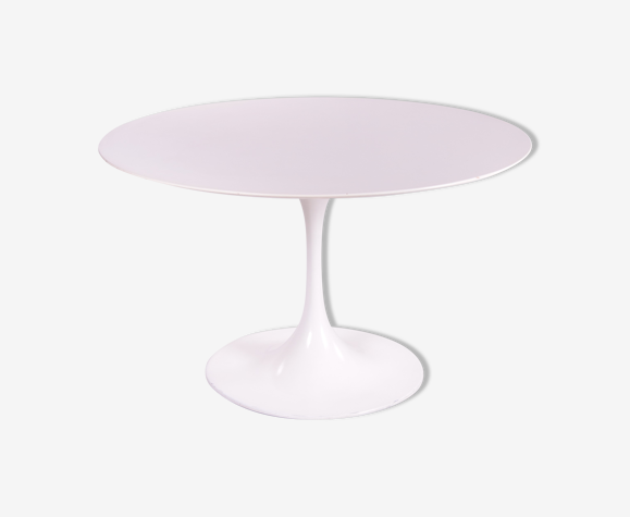 Vintage White Round Dining Table Pastoe Wattenheimer Kunstofwerke Selency