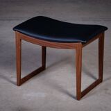 Vintage Teak Stools, Denmark, 1960s, Set of 2