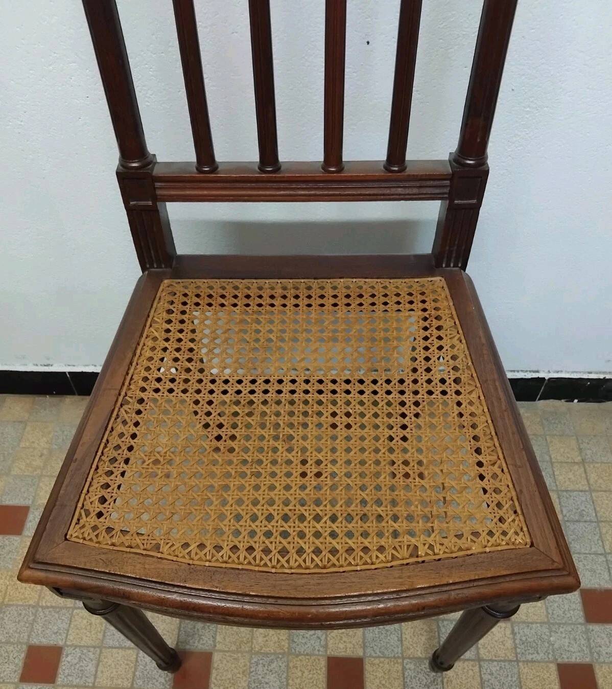 Antique Louis XVI Style Chair with Caned Seat