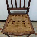 Ancienne Chaise Style Louis XVI Assise Cannée
