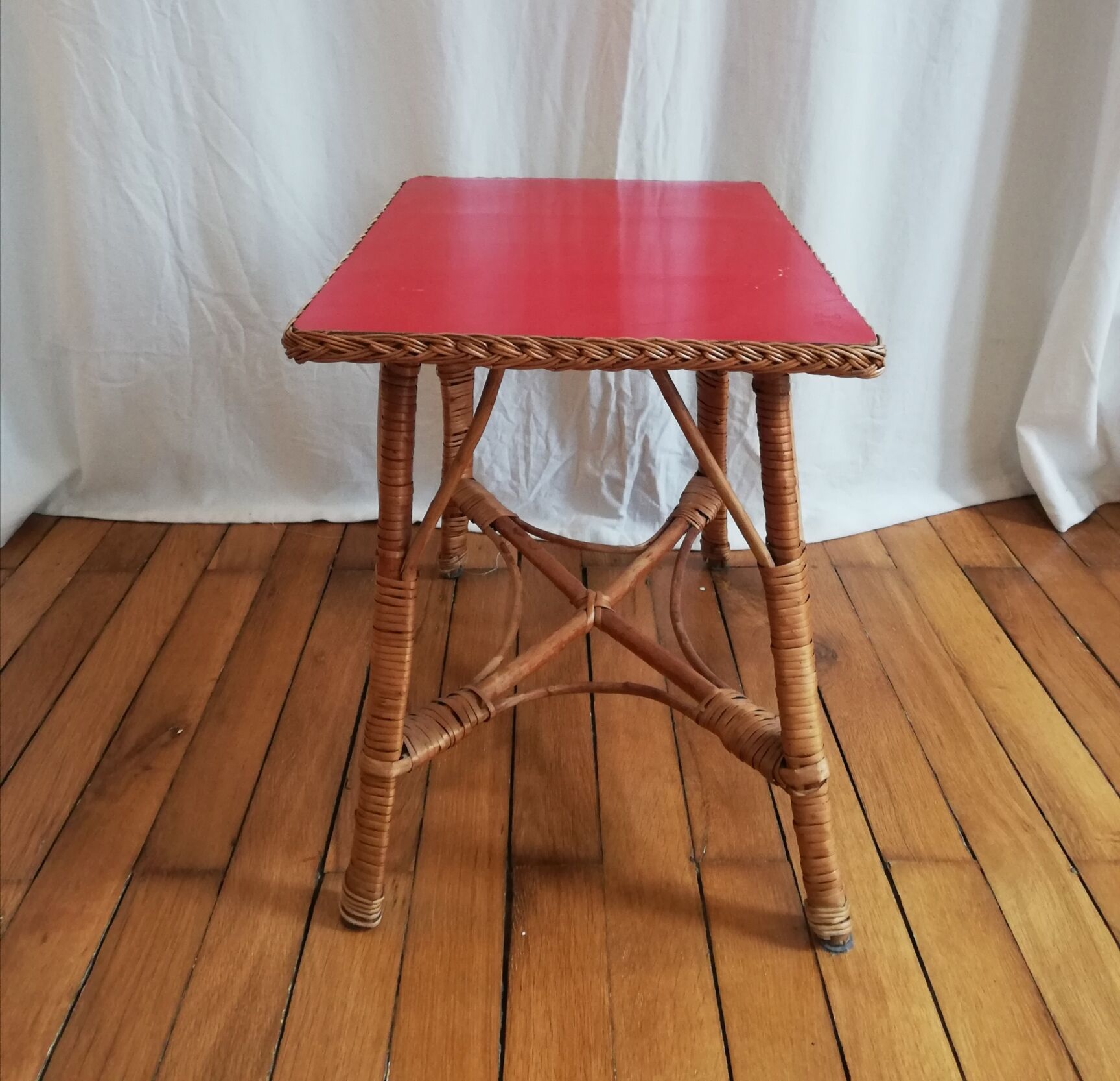 Small rattan table