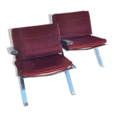 Stunning Pair of Easy Chairs by Hans Eichenberger for Girsberger 1960’s