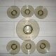 Tray service + 6 small “vinyl” style dessert plates/year 70