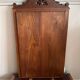 Antique carved wooden mirror 82x48