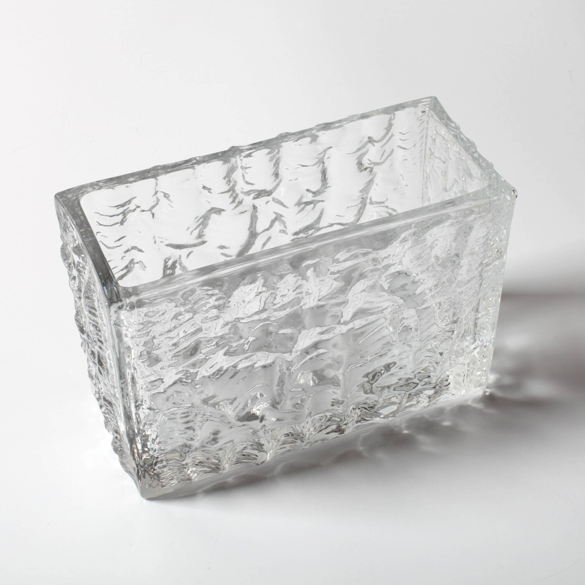 Vintage Sklo Union Glass Jardinière Vase Moravia / Vladislav Urban / 1968
