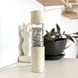 Vintage glitter and travertine lamp from the 70s