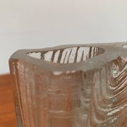 Vintage Glass Block Vase