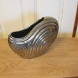 Chrome ceramic vase