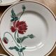 Luxury dessert plates poppies Luxeuil hbcm
