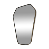 Miroir rétroviseur hexagonal 49x33cm vintage 1960