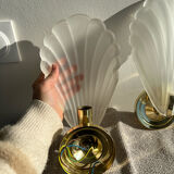 Pair of shell sconces