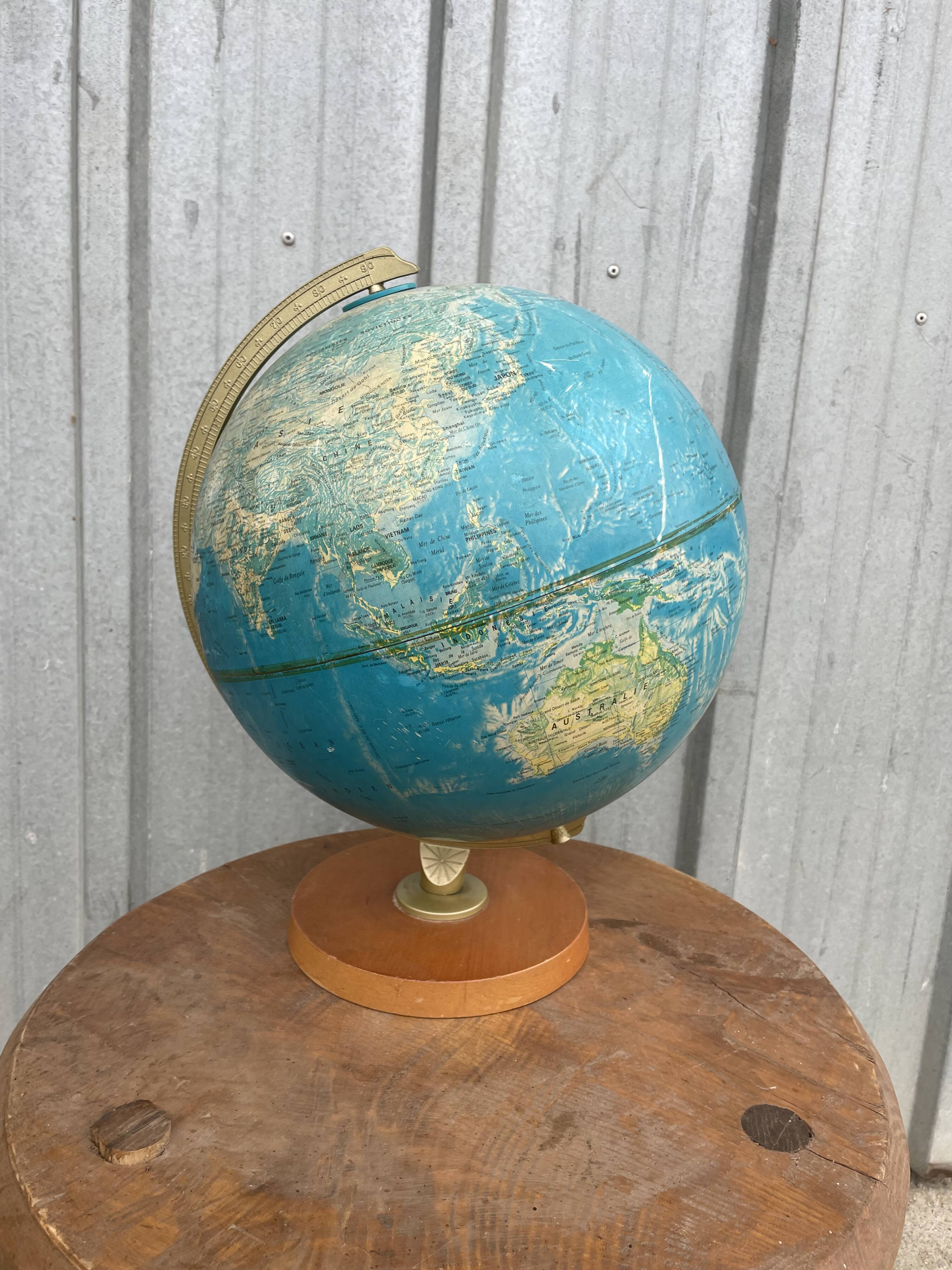 Illuminated Earth Globe