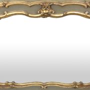 Louis XV era 1900 gilded laquered wood trumeau