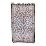 Beni Ourain Moroccan rug white - 190 x 338 cm