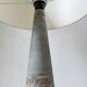 Lampe de table céramique bleue style 1950