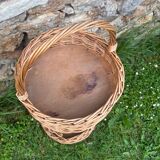 Vintage wicker aperitif basket