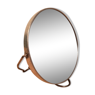 Double-sided barber mirror magnifying round