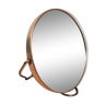 Double-sided barber mirror magnifying round