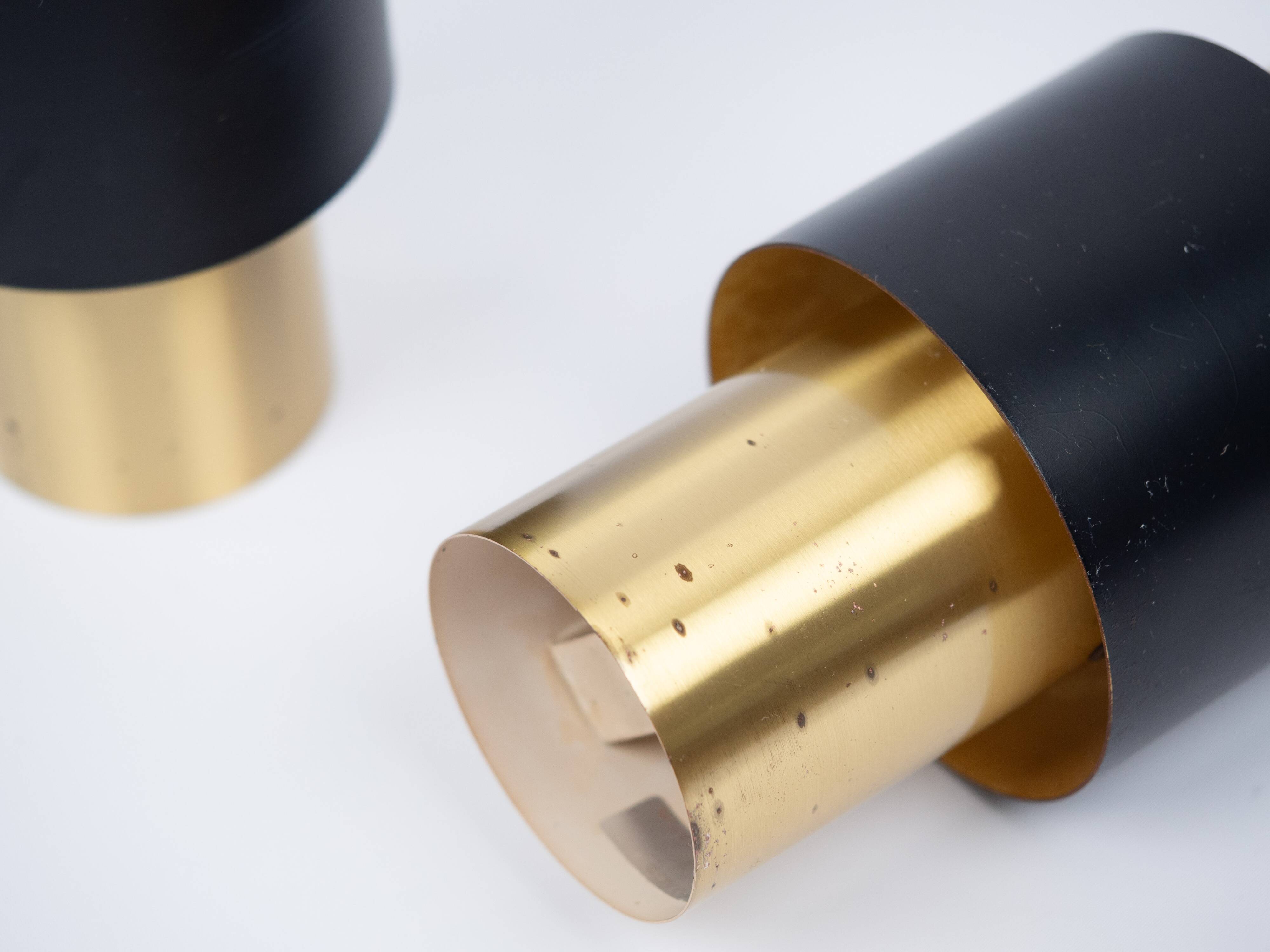 Paire de 2 suspensions vintage Etna de Jo Hammerborg, Fog og Morup, 1960