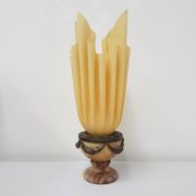 Modern draped torch table lamp Bourbon - Georgia Jacob - France