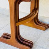 1960s teak nesting coffee table