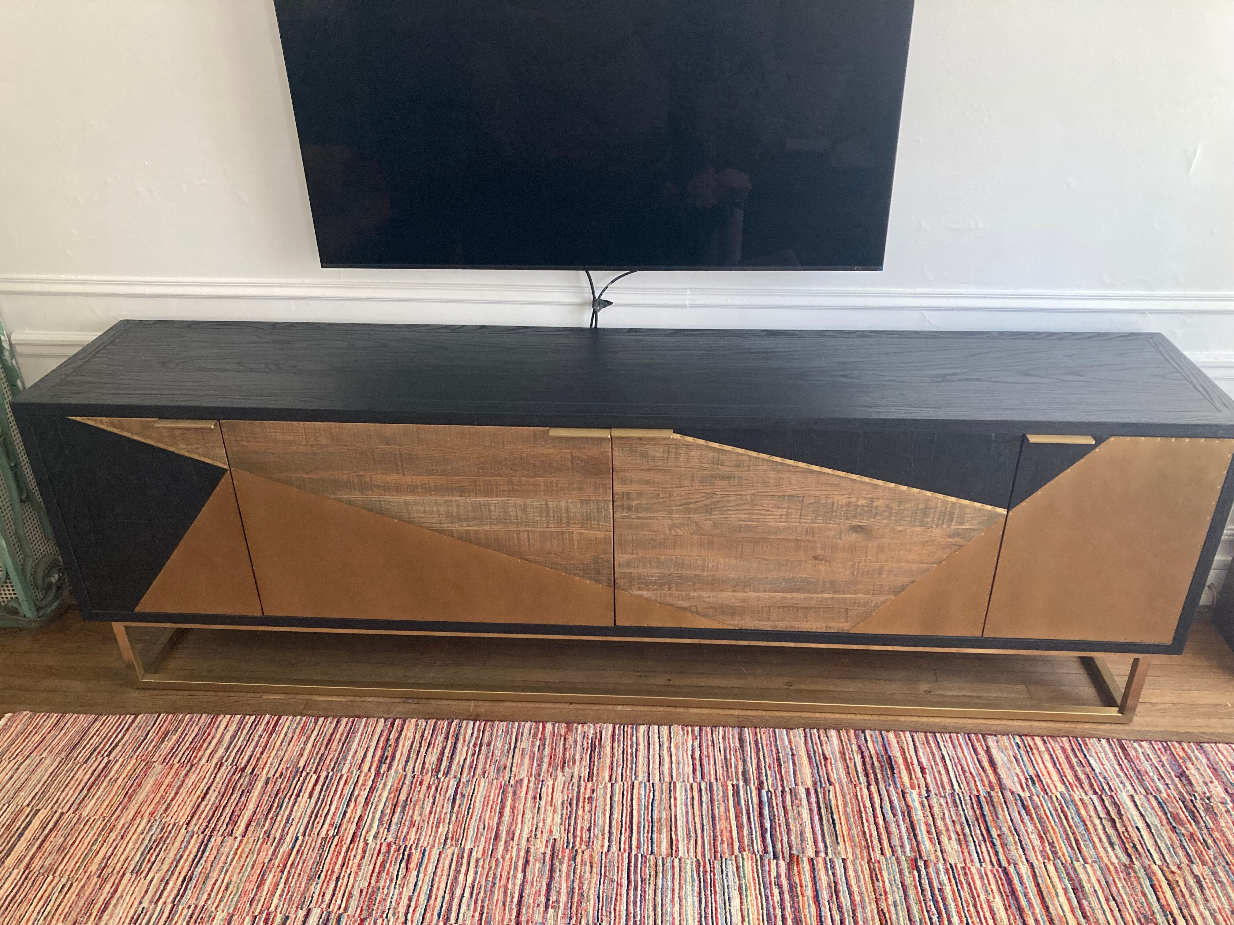 TV stand in oak 240 cm (manufacturer Tikamoon)