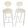 IKEA – metal – ABS plastic – 2 x bar stool – signed – Italy – 1980s