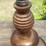 Art Deco turned wood lamp