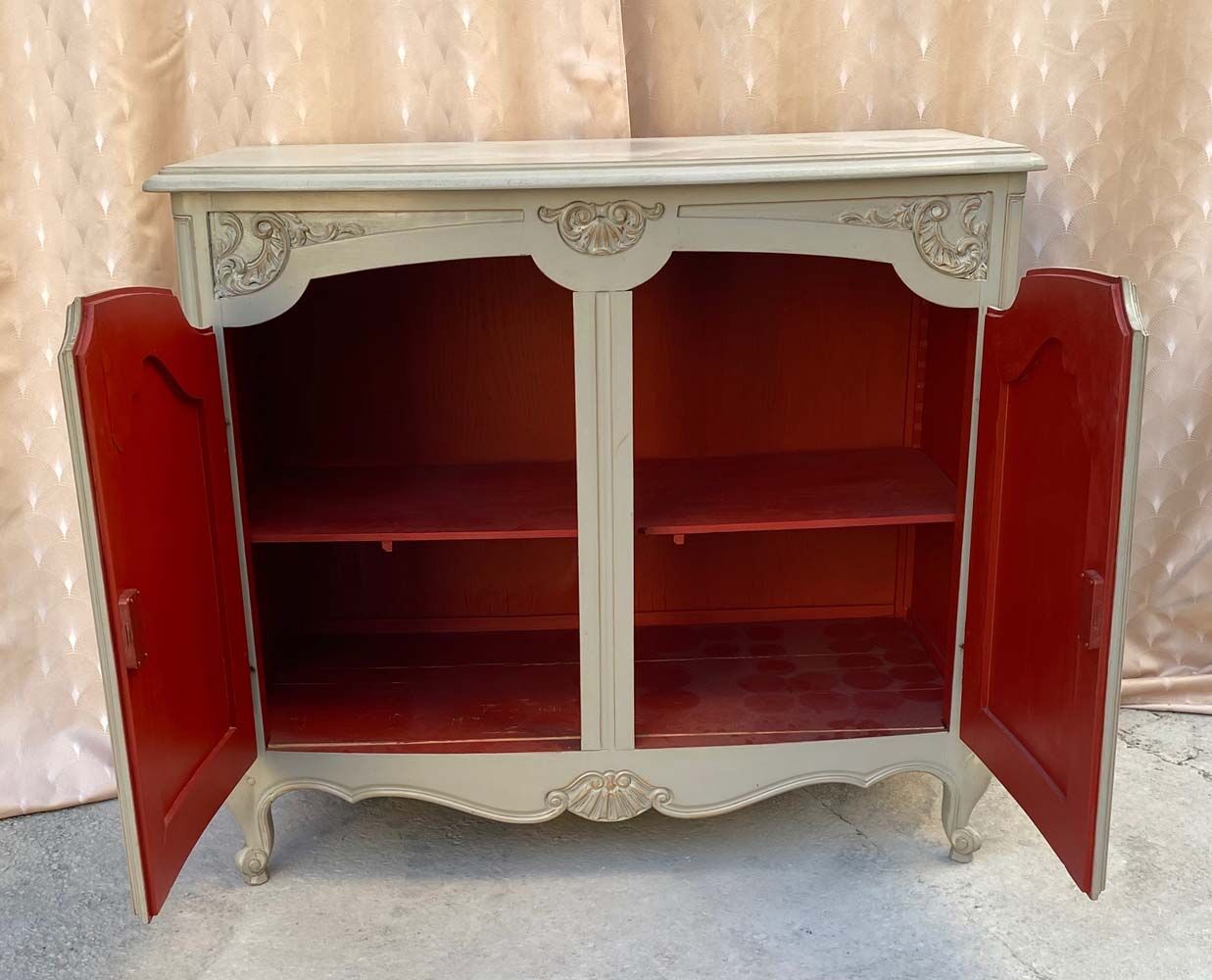 Painted wooden sideboard