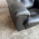 De Sede DS-101 Black Leather Lounge Chair — Swiss Handmade Mid-Century Armchair