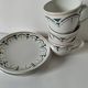 Set of 3 K&G Lunéville cups and saucers – Succao model, 1920s