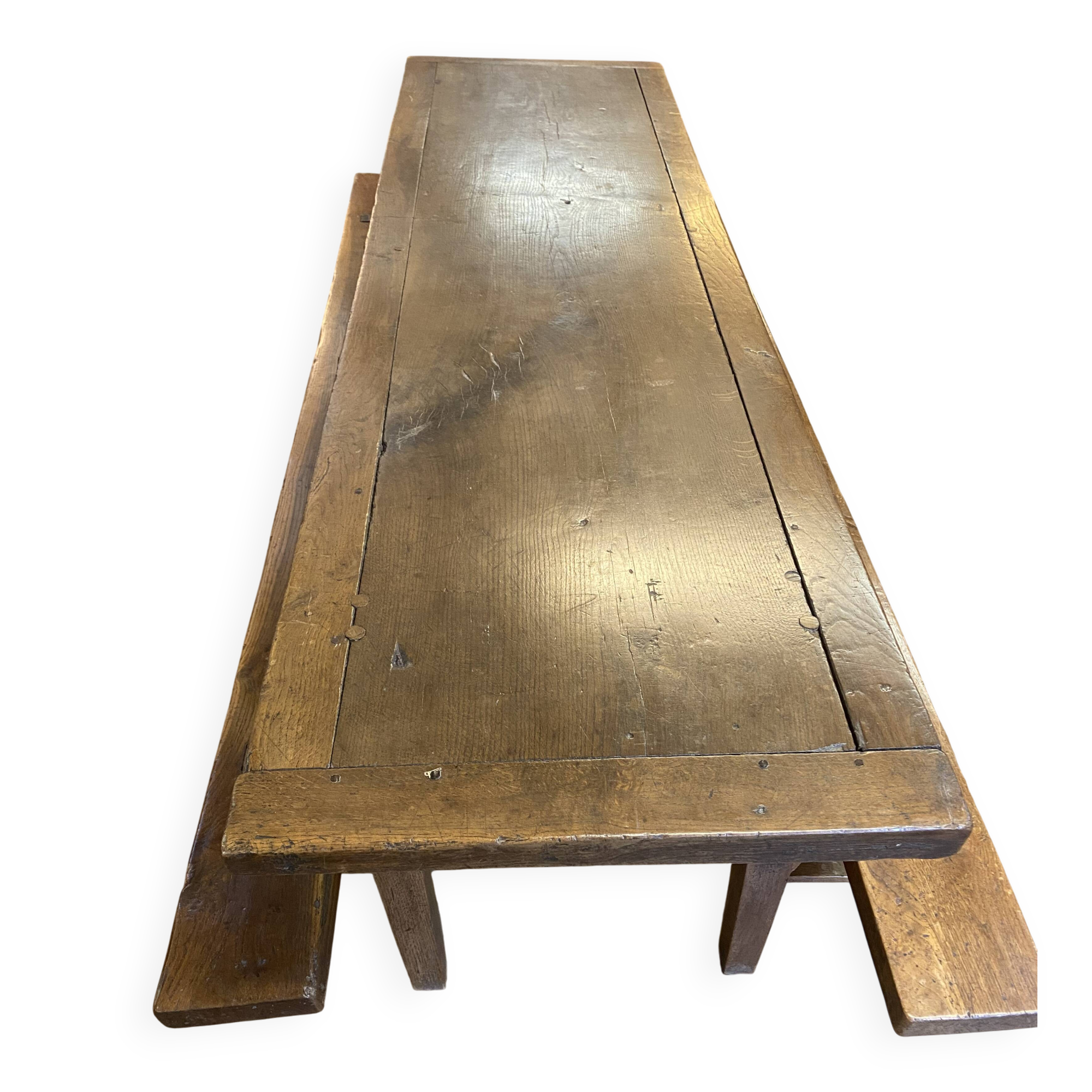 Important Louis XV style walnut sideboard.