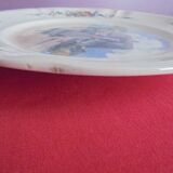 Round serving plate No. 1 Obernai Faïence Sarreguemines diameter 31.5 cm