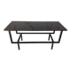 1950s metal and glass coffee table