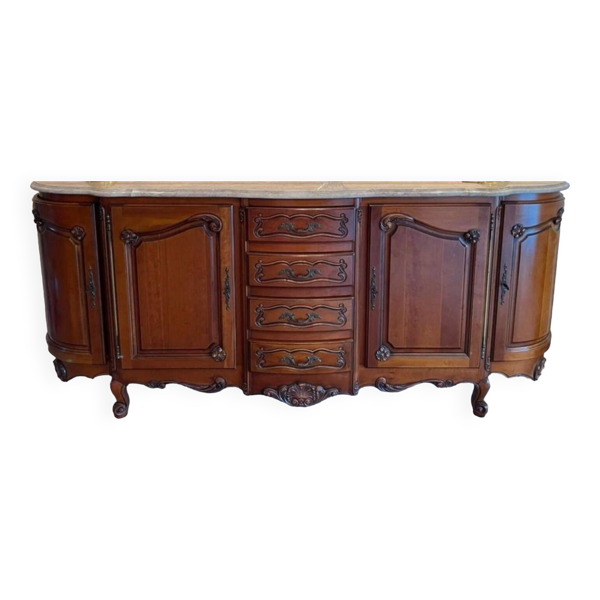 Buffet en merisier style Louis XV