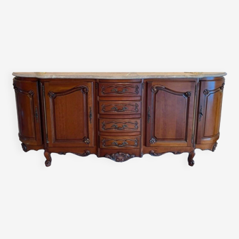 Louis XV style cherry wood sideboard