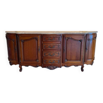 Louis XV style cherry wood sideboard