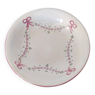 Saladier plat creux romantique vintage