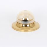 Smoked glass wall lamp
