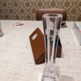 Daum crystal vase with original box