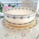 Antique serving dishes in iron earthenware