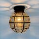 1 of 2 Limburg Glashütte glass ceiling lamp flush mount, 1970s