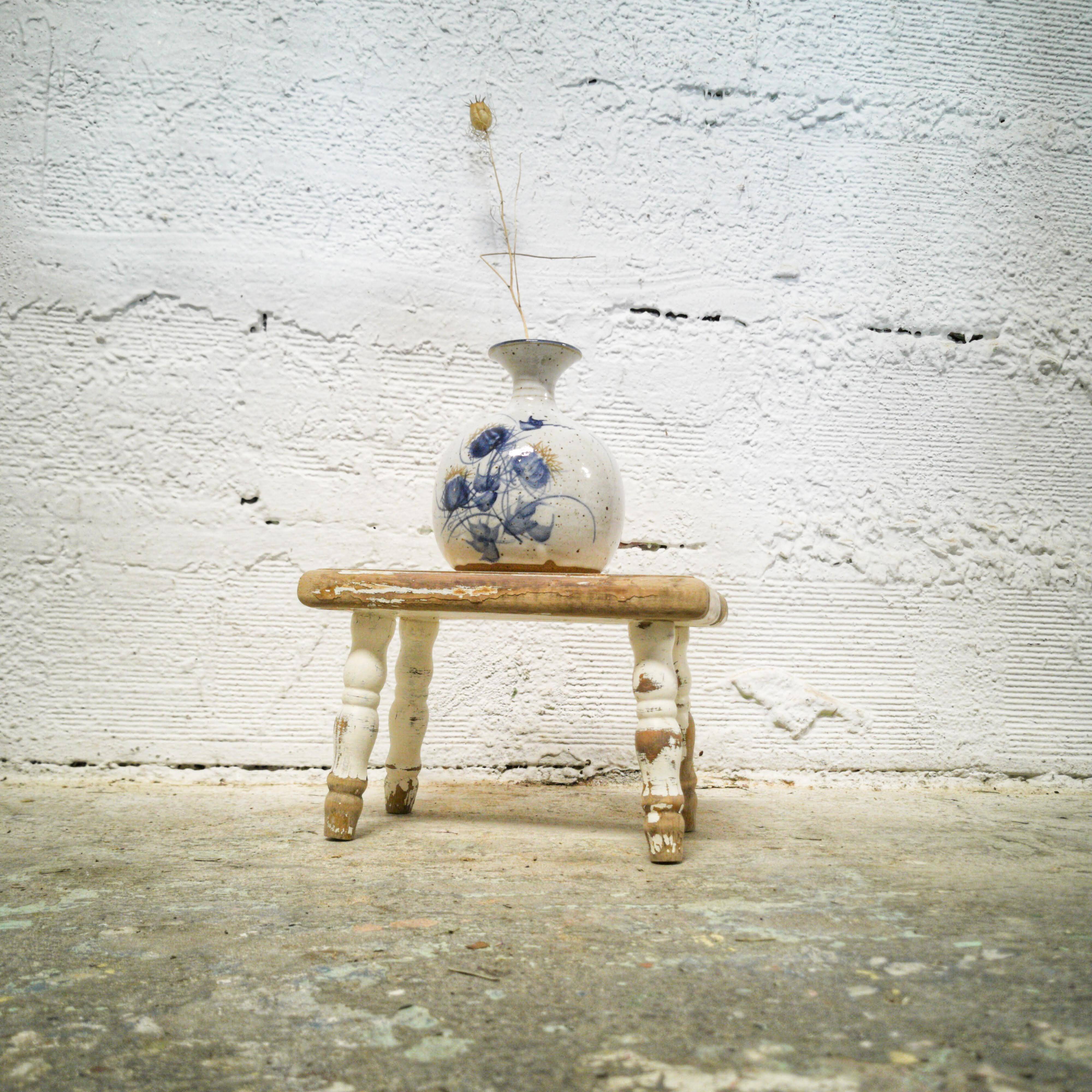 Small wooden stool / footrest