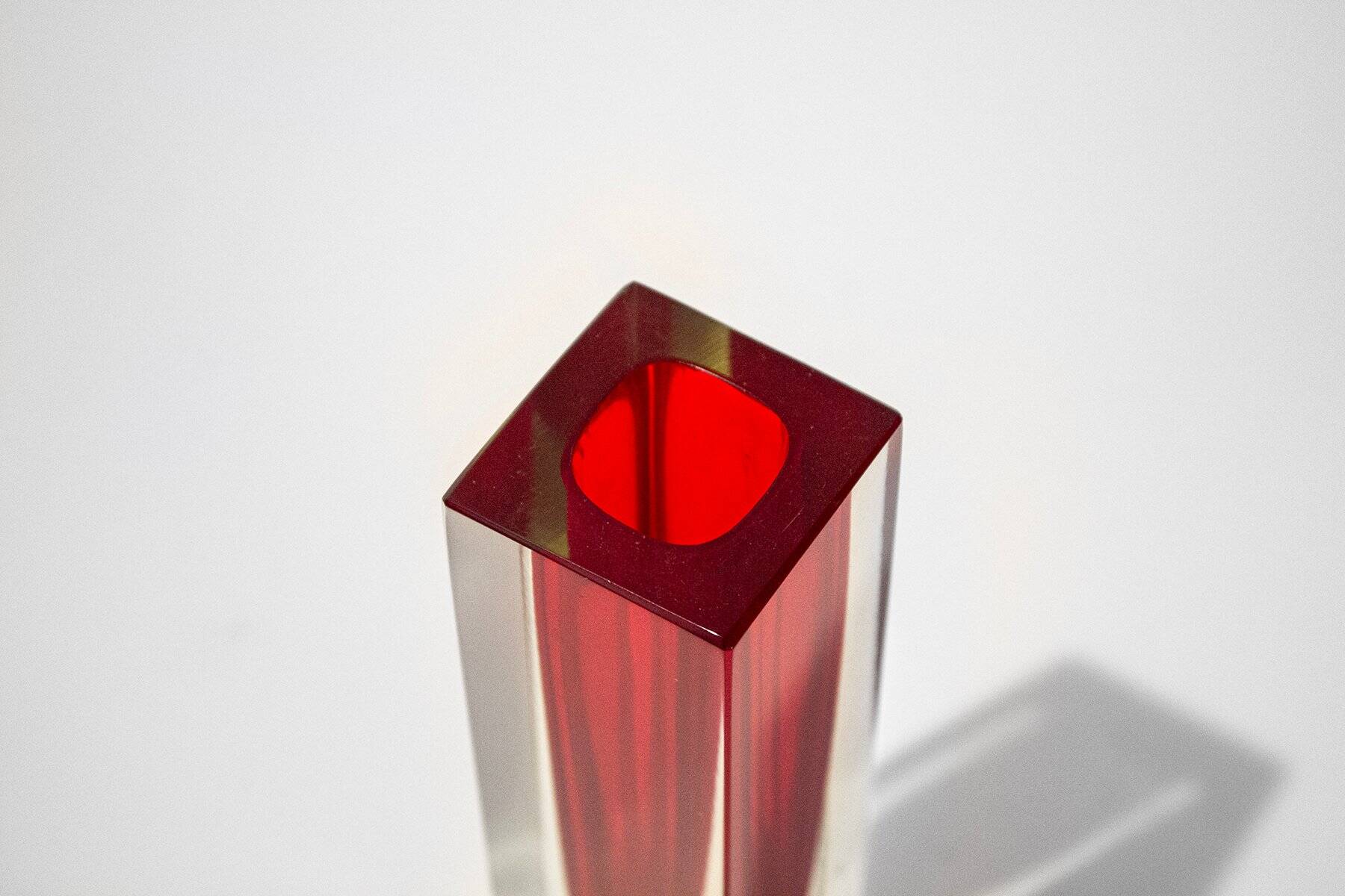 Sommerso vases in Murano glass by Flavio Poli, 1970s, set of 4