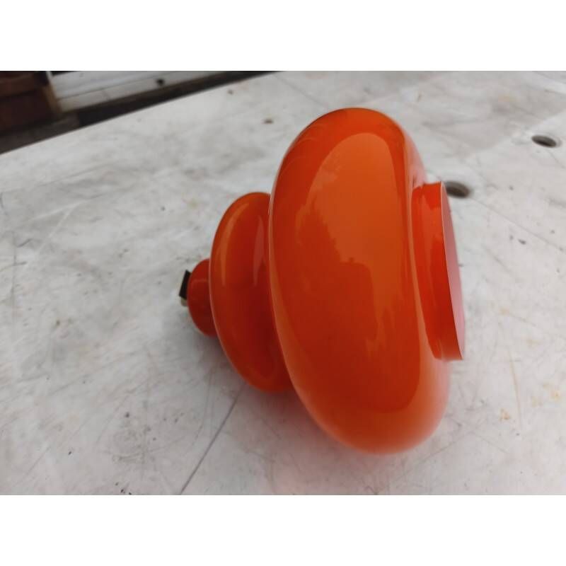 Vintage suspension in orange opaline