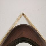 Italian teak mirror